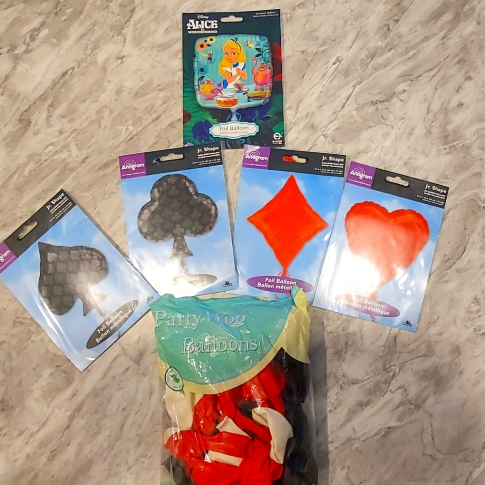 Alice In Wonderland Theme Balloons